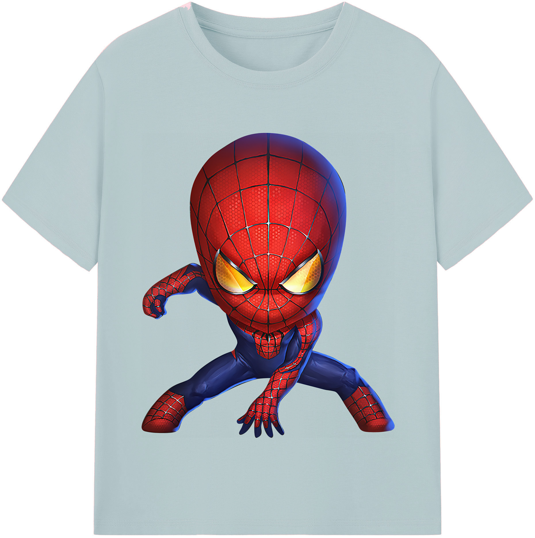 （画像用） Spider Man スパイダーマン 綿100％半袖Tシャツ（フロントプリント）